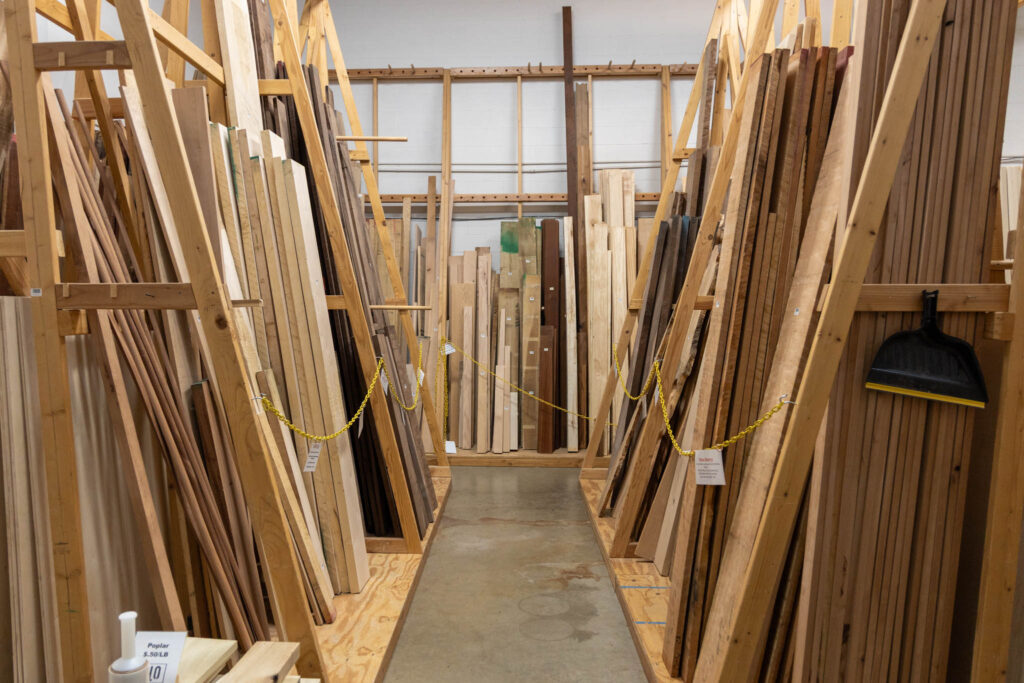 domestic lumber selection
